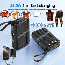 200000mAh Power Bank 4Cable