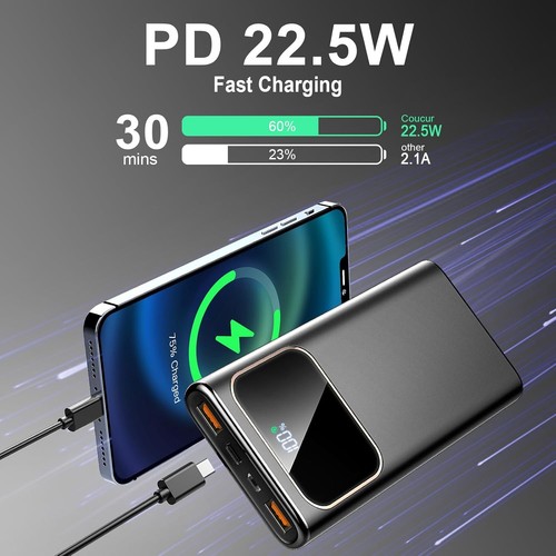 000mah power bank usb - power, 22.5w