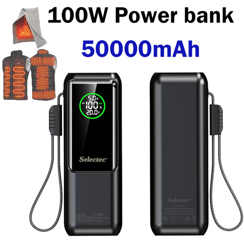 100w 50000mah power bank usb - 100w,
